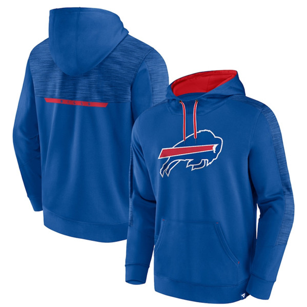 Men's Buffalo Bills Royal Defender Evo Pullover Hoodie